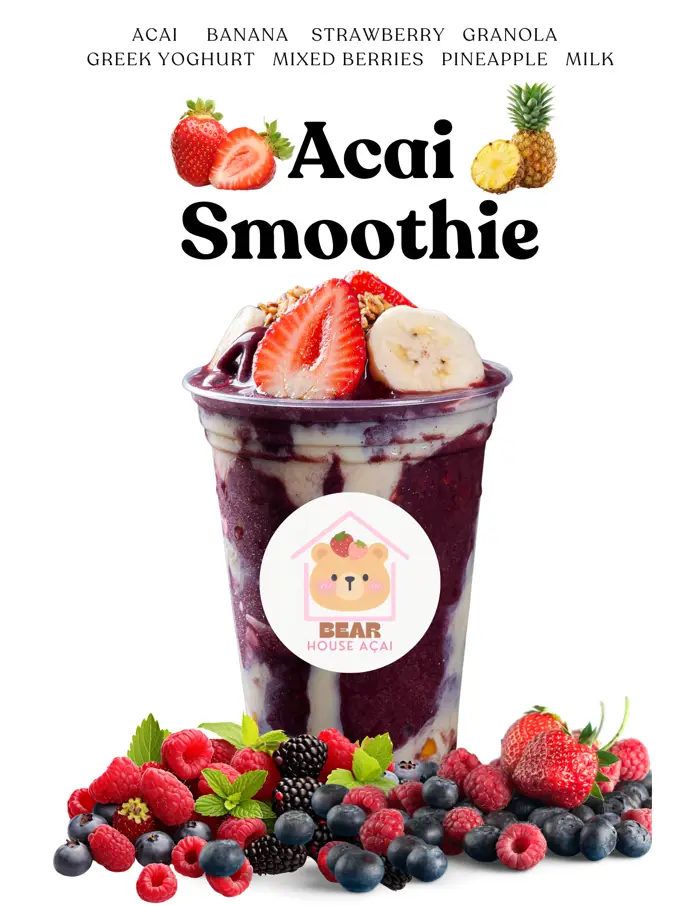 Açaí smoothie poster