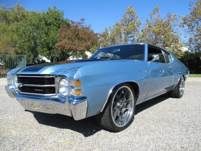 1971 Chevrolet Chevelle SS454, Ascot Blue Metallic