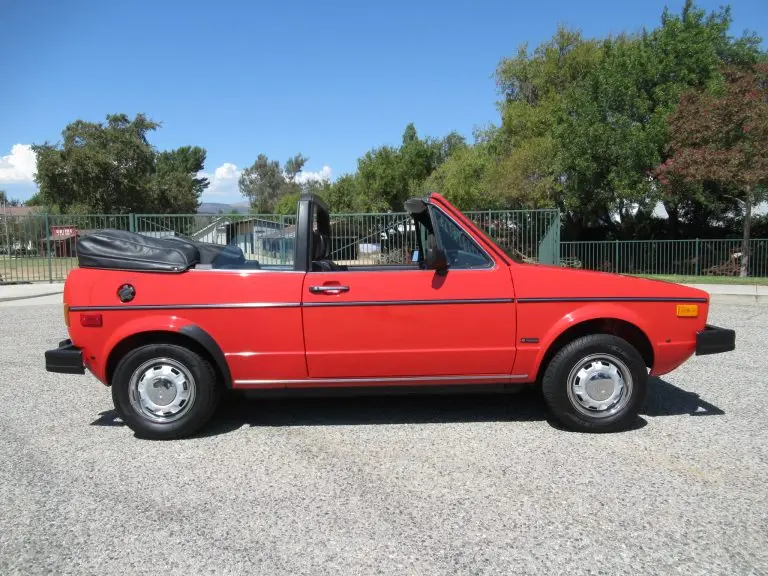 1983 Volkswagen Rabbit Cabriolet, top down