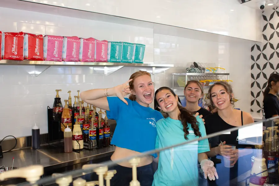 Makenna Koffee baristas behind the counter