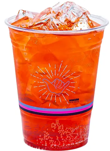 Red Makenna Energy drink over ice