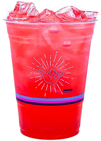 Pink refresher over ice